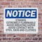 Signmission Ethanol Extremely Flammable Avoid Breathing OSHA Notice Sign, Plastic, 14in W x 10in L, 2PK OS-2PACK-NS-P-1014-L-12178 - alternate 8